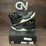 Jordan 4 Retro Pony Hair Black Size 13 (Pre-Owned) - front