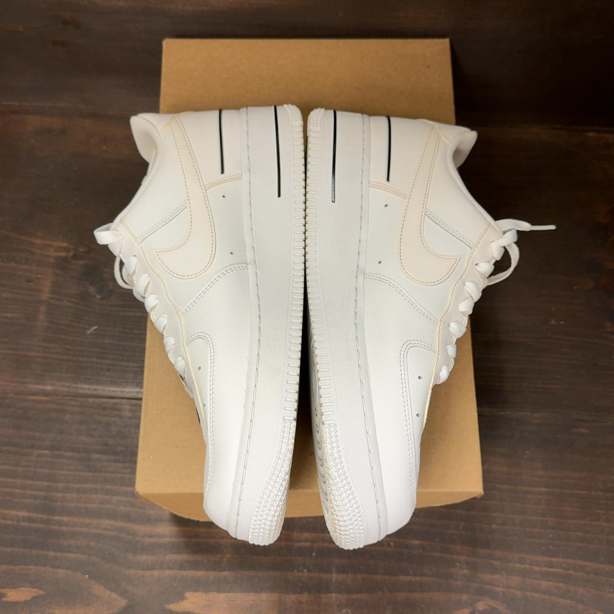 Nike Air Force 1 Low Double Air Low White Black Size 9 (Pre-Owned) - Image 4