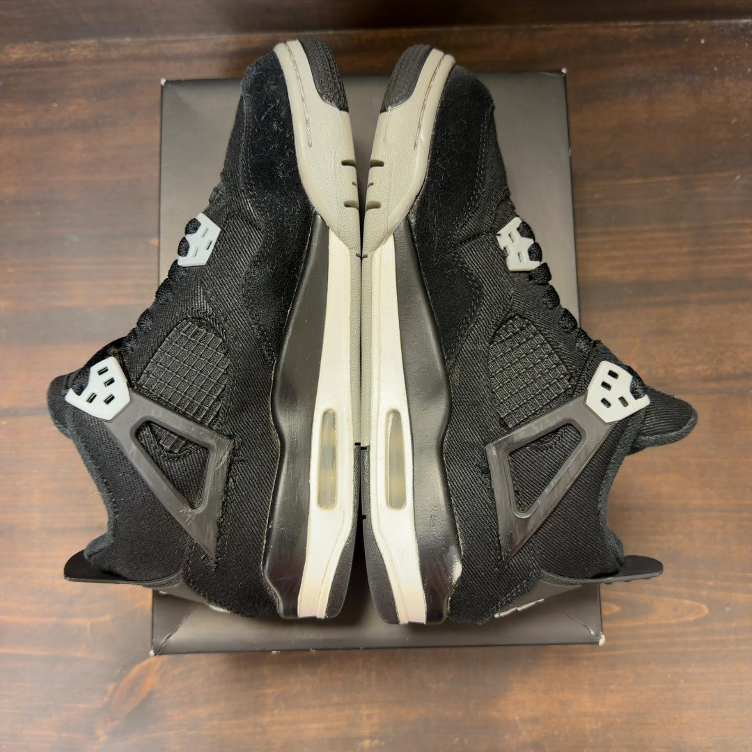 Jordan 4 Retro Black Canvas (GS) - Image 5