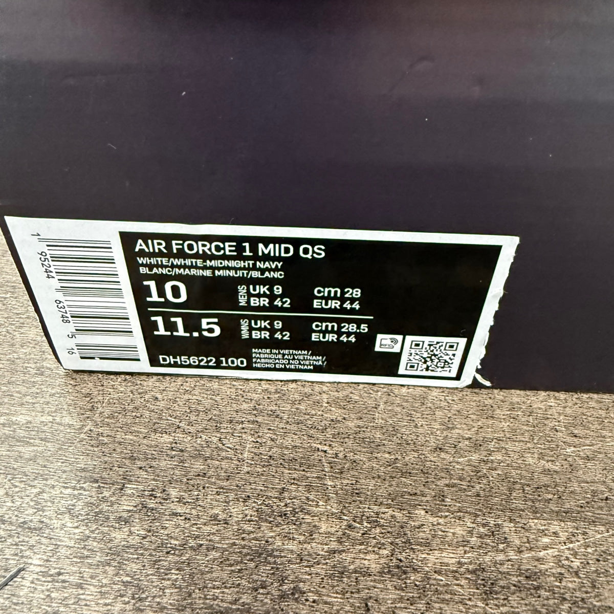 Nike Air Force 1 Mid QS Jewel NYC White Midnight Navy - Image 6