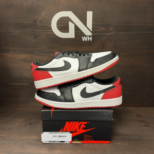Jordan 1 Retro Low OG Black Toe (2023) Size 10.5 (Pre-Owned) - Image 1
