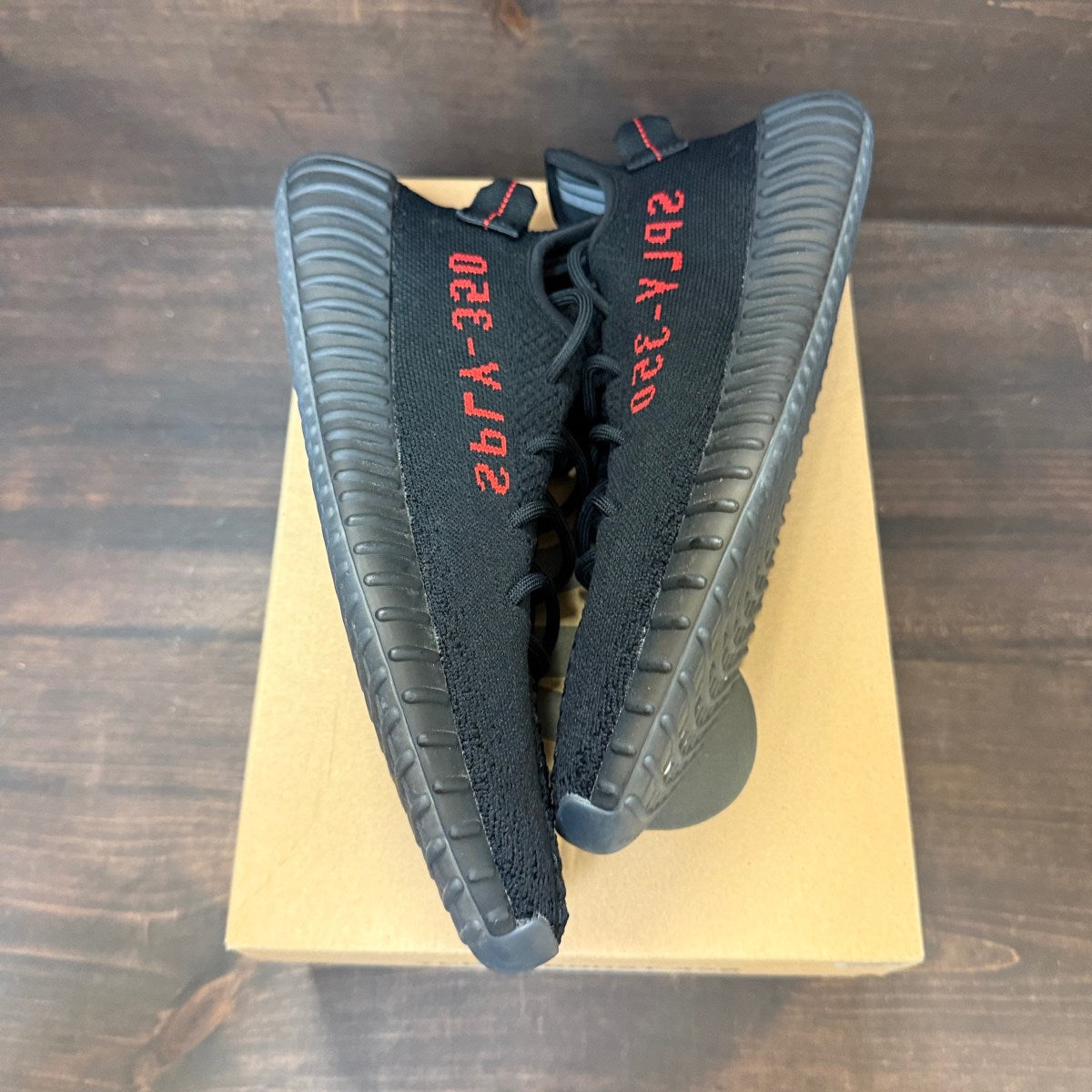 adidas Yeezy Boost 350 V2 Black Red - Image 2