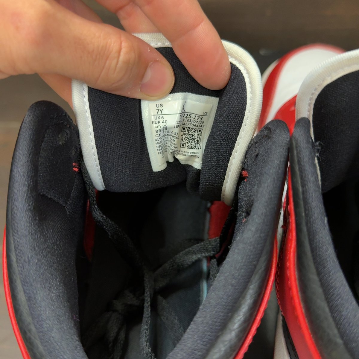 Jordan 1 Mid Chicago (2020) (GS) Size 7Y (Pre-Owned) - aux