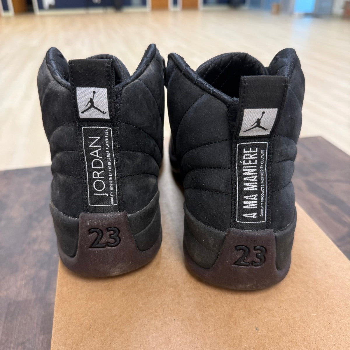 Jordan 12 Retro SP A Ma Maniére Black (Women's) Size 10.5W (Pre-Owned) - Image 3