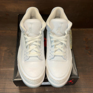 Jordan 3 Retro Pure White (2018) Size 13 (Pre-Owned) - tag