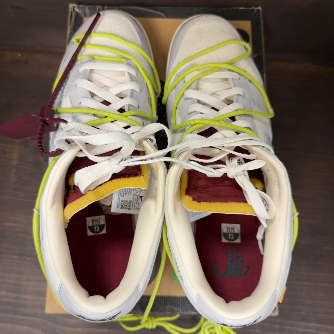Nike Dunk Low Off-White Lot 8 - Image 5