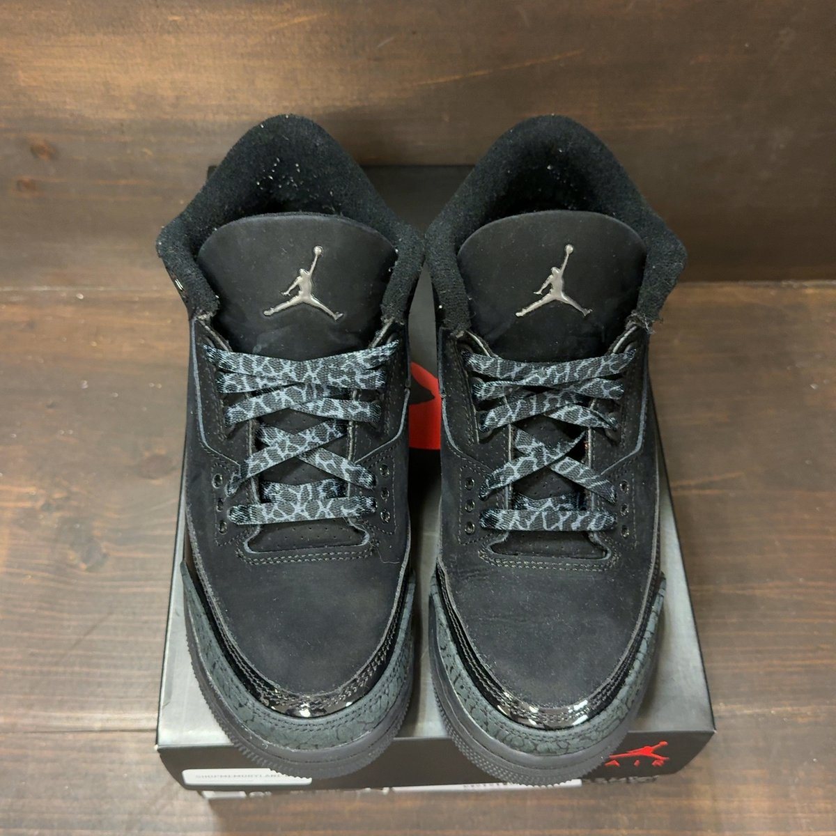 Jordan 3 Retro Black Cat (2025) (GS) Size 6.5Y (Pre-Owned) - tag