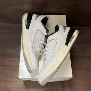 Jordan 2/3 White Black Metallic Silver - Image 2