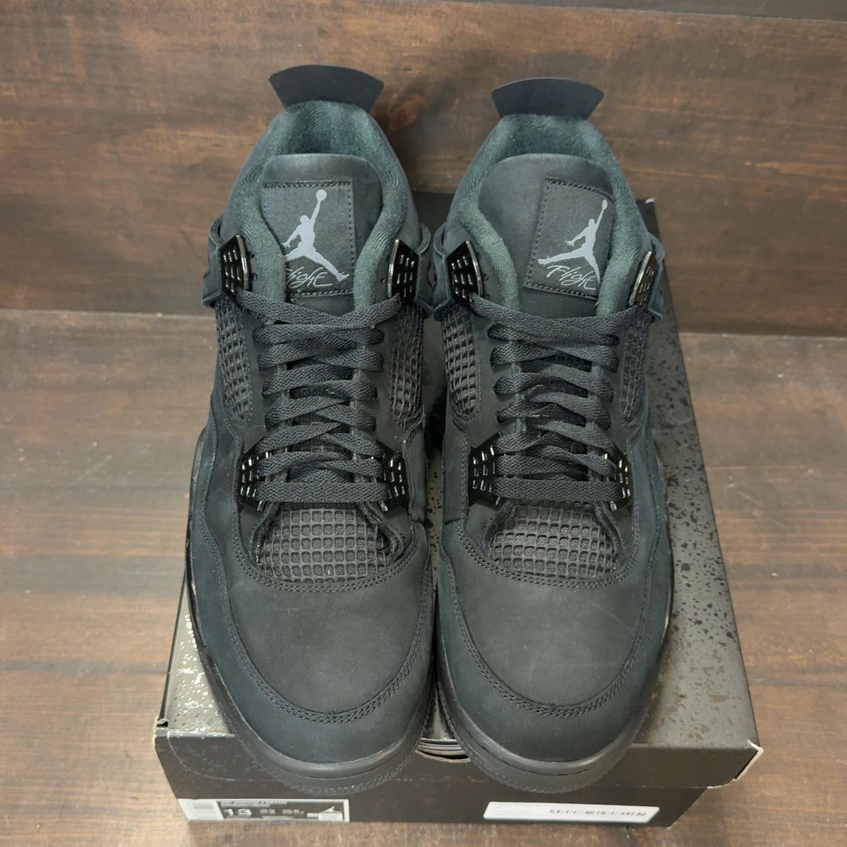 Jordan 4 Retro Black Cat (2025) Size 13 (Pre-Owned) - tag