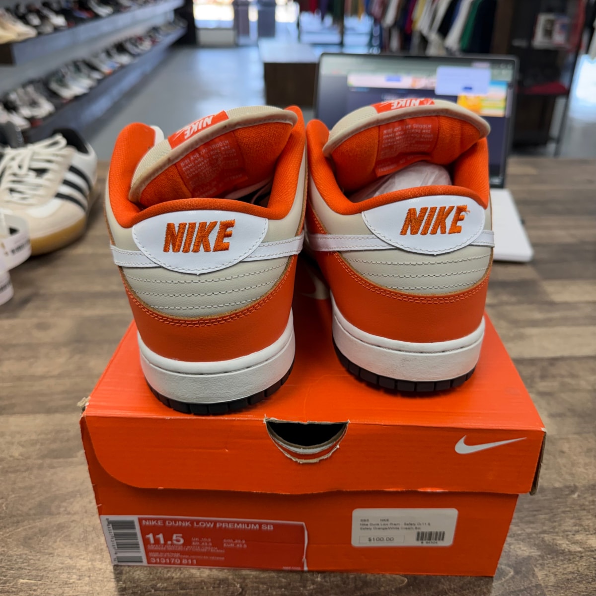 Nike SB Dunk Low Orange Box Size 11.5 (Pre-Owned) - Image 3