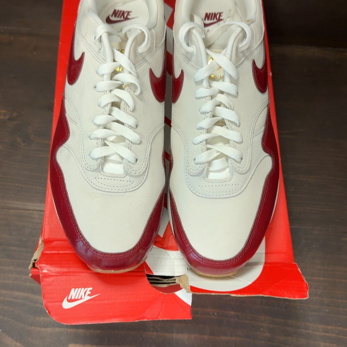 Nike Air Max 1 LX Team Red (Women's) Size 12.5W (Pre-Owned) - Image 3