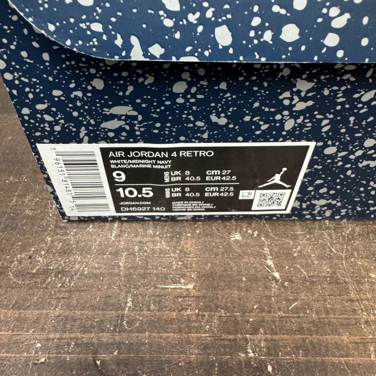 Jordan 4 Retro Midnight Navy Size 9 (Pre-Owned) - aux