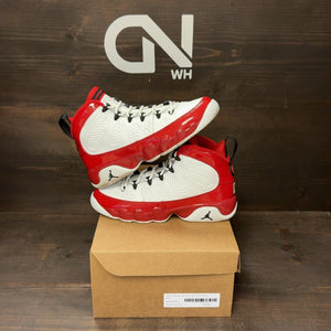 Jordan 9 Retro White Gym Red (GS) Size 5.5Y (Pre-Owned) - Image 1