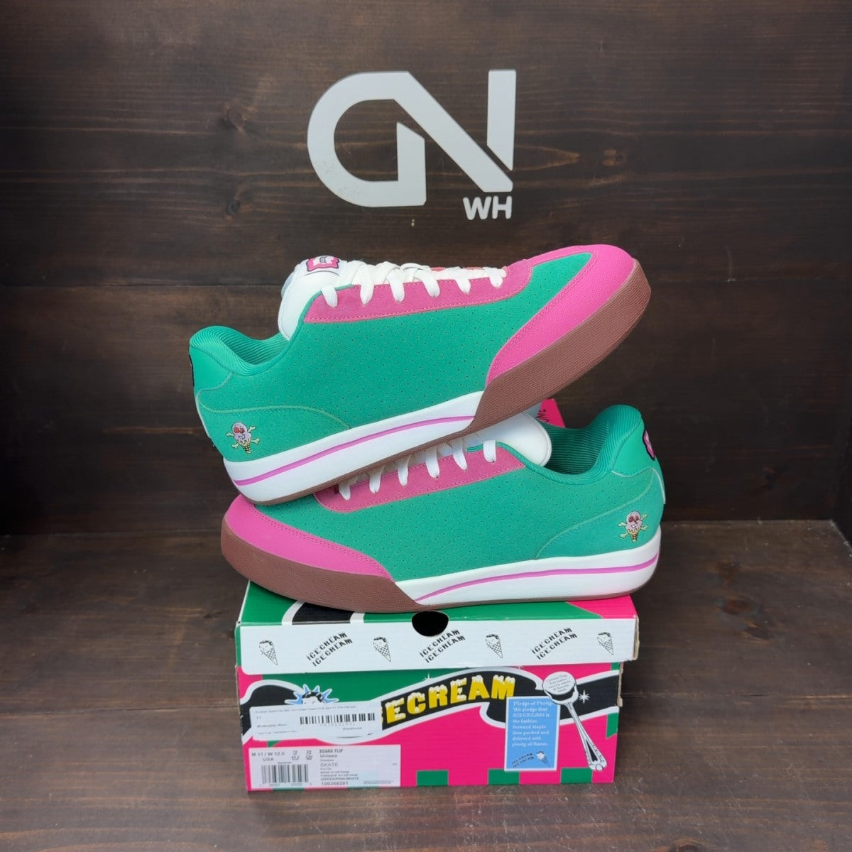 Reebok Board Flip BBC Ice Cream Green Pink - Image 1
