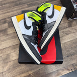 Jordan 1 Retro High White Black Volt University Gold - Image 1