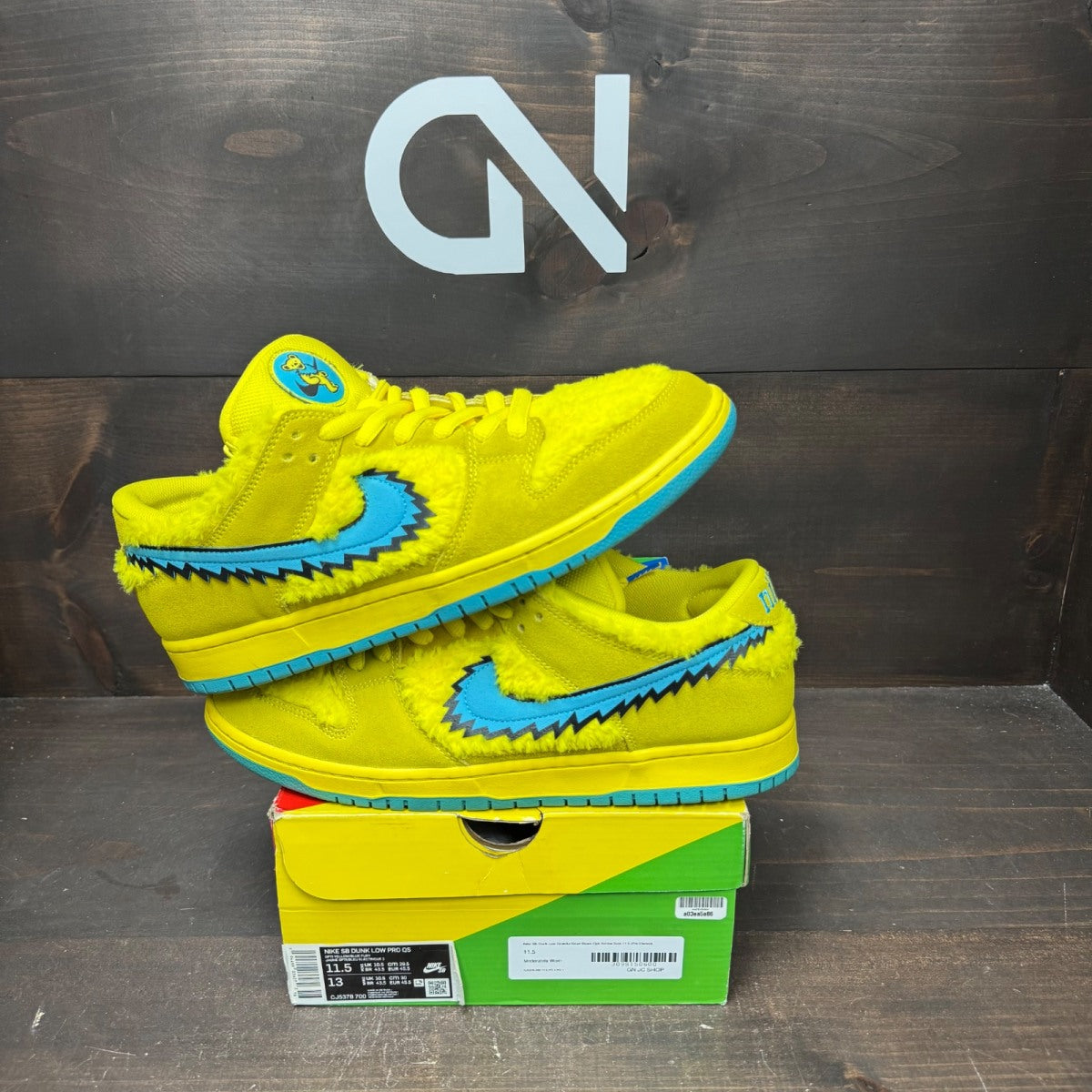 Nike SB Dunk Low Grateful Dead Bears Opti Yellow - Image 1