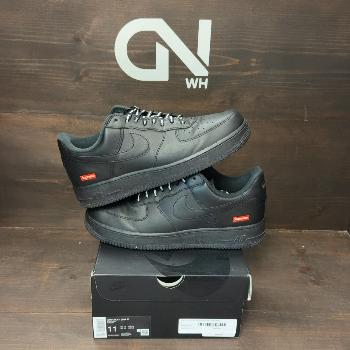 Nike Air Force 1 Low Supreme Black - Image 1