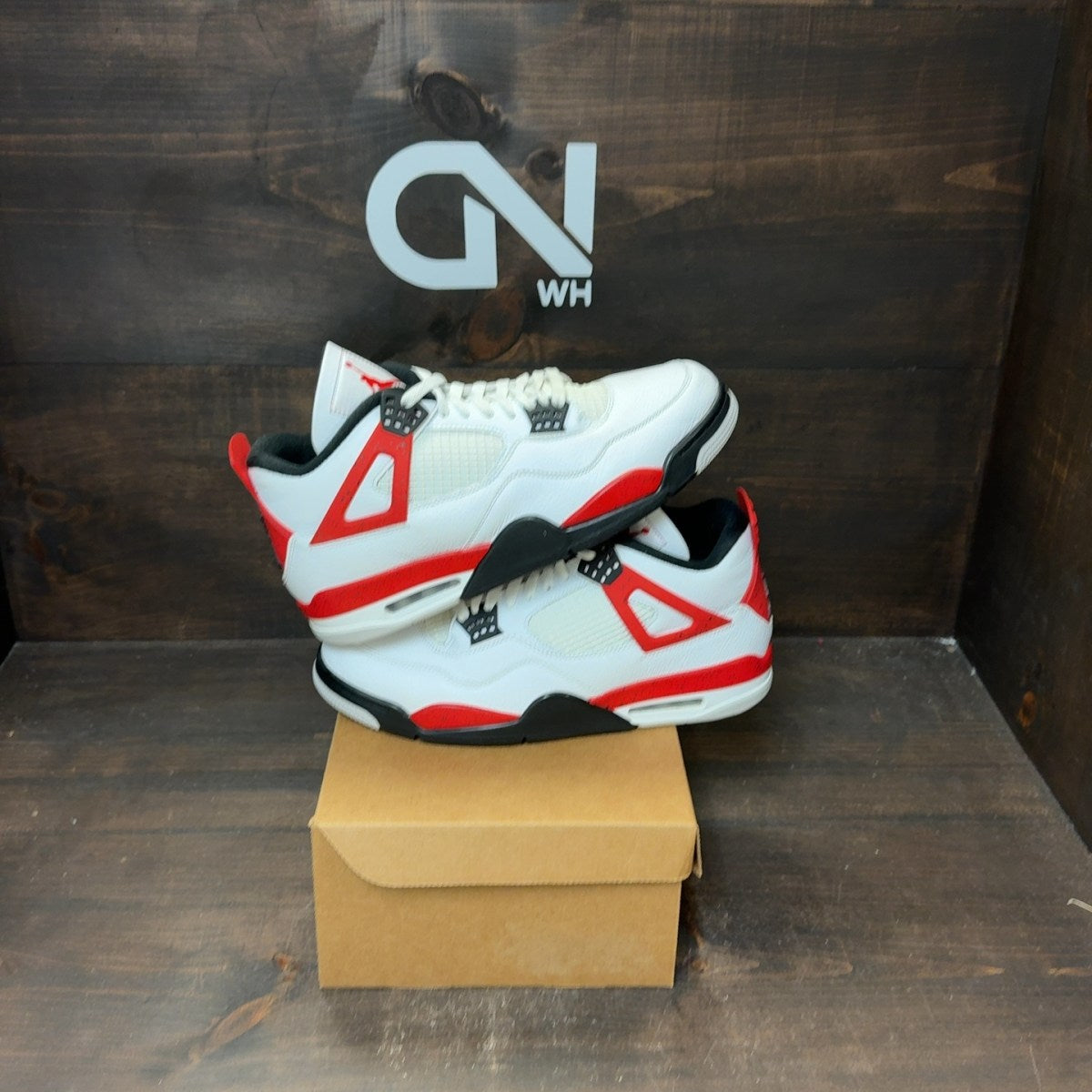 Jordan 4 Retro Red Cement Size 12 (Pre-Owned) - Image 1