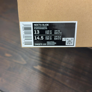 Nike NOCTA Glide Drake White Chrome Size 13 - aux