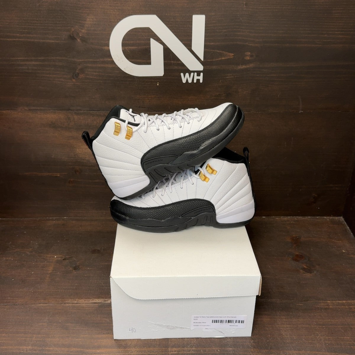 Jordan 12 Retro Taxi (2025) (GS) Size 5.5Y (Pre-Owned) - Image 1