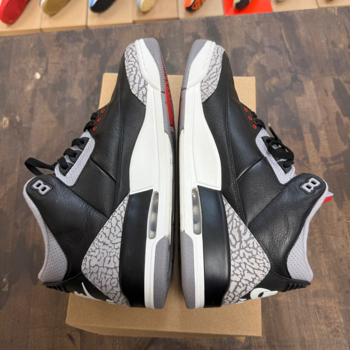 Jordan 3 Retro OG Black Cement (2024) Size 12 (Pre-Owned) - Image 3