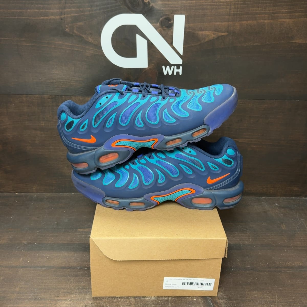 Nike Air Max Plus Drift Midnight Navy Total Orange Size 13 (Pre-Owned) - front