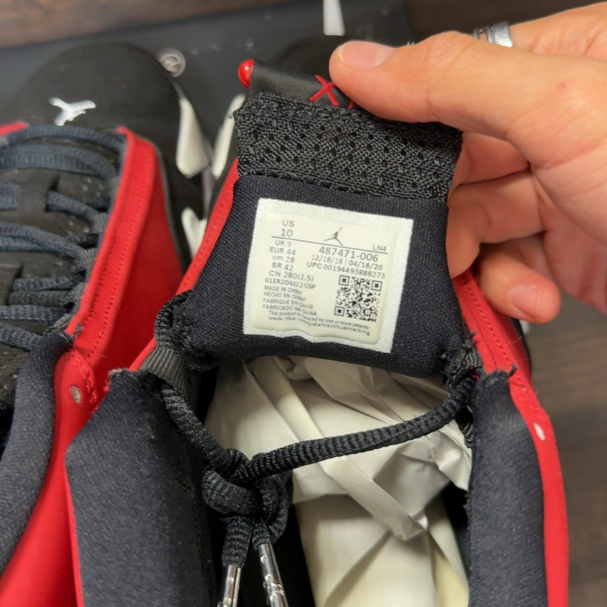Jordan 14 Retro Gym Red Toro Size 10 (Pre-Owned) - Image 8