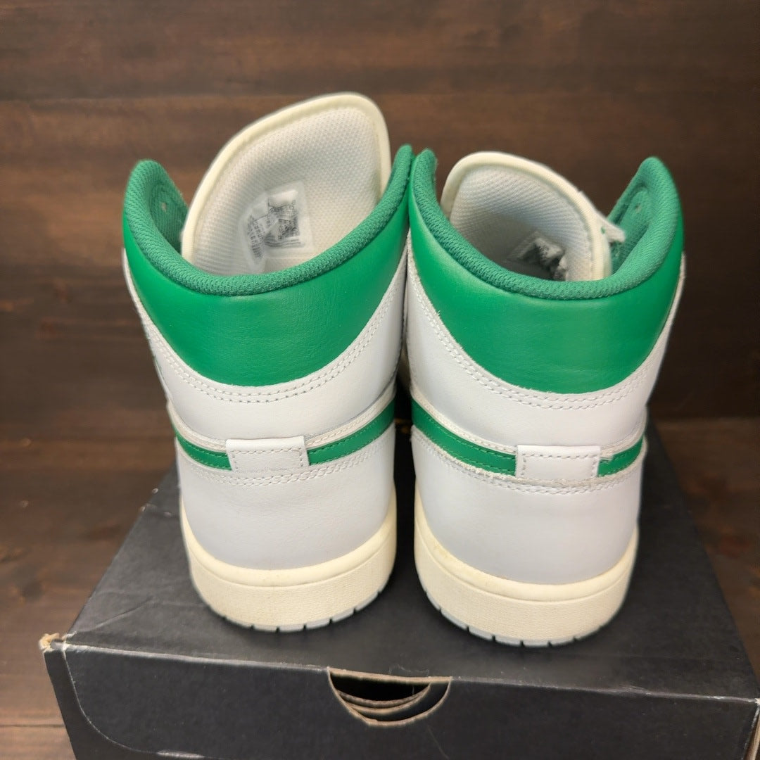 Jordan 1 Mid White Pure Platinum Pine Green - Image 5