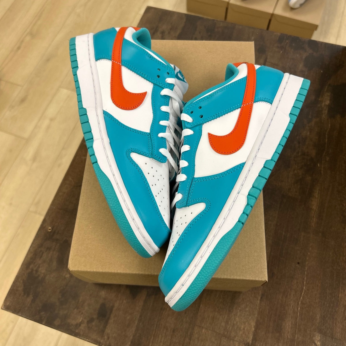 Nike Dunk Low Miami Dolphins Size 11.5 (Pre-Owned) - Image 1
