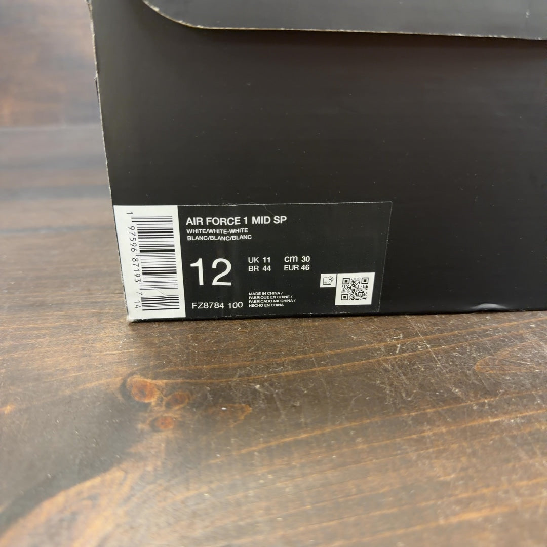 Nike Air Force 1 Mid Supreme White - Image 7