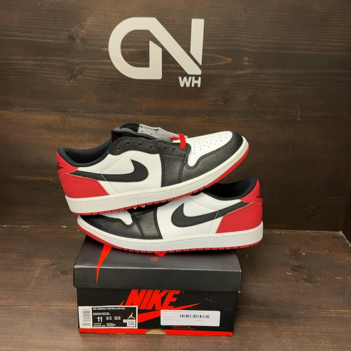 Jordan 1 Retro Low OG Black Toe (2023) - Image 1