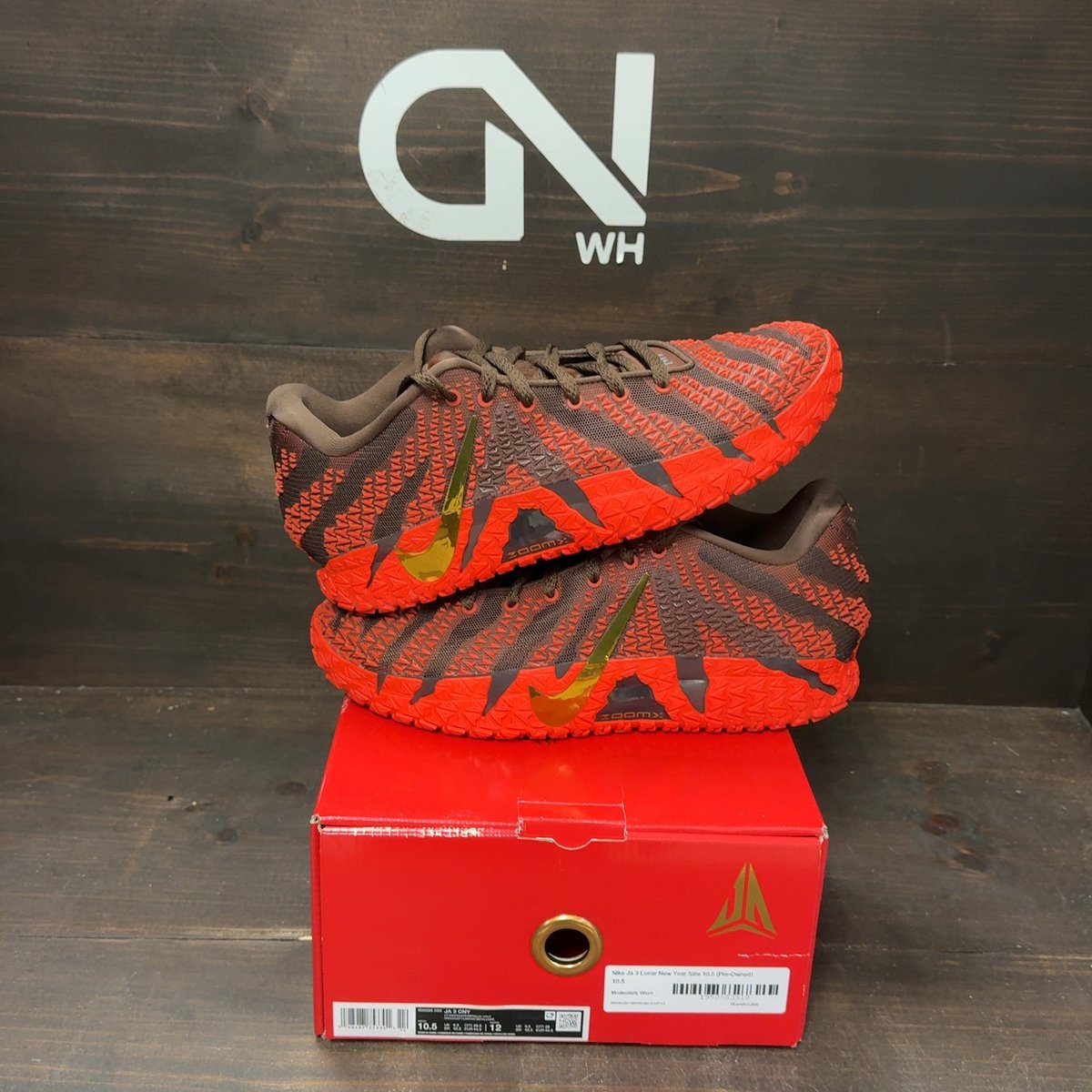 Nike Ja 3 Lunar New Year Size 10.5 (Pre-Owned) - front