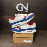 Nike Air Max 1 White Red Blue Size 11 (Pre-Owned) - Image 1