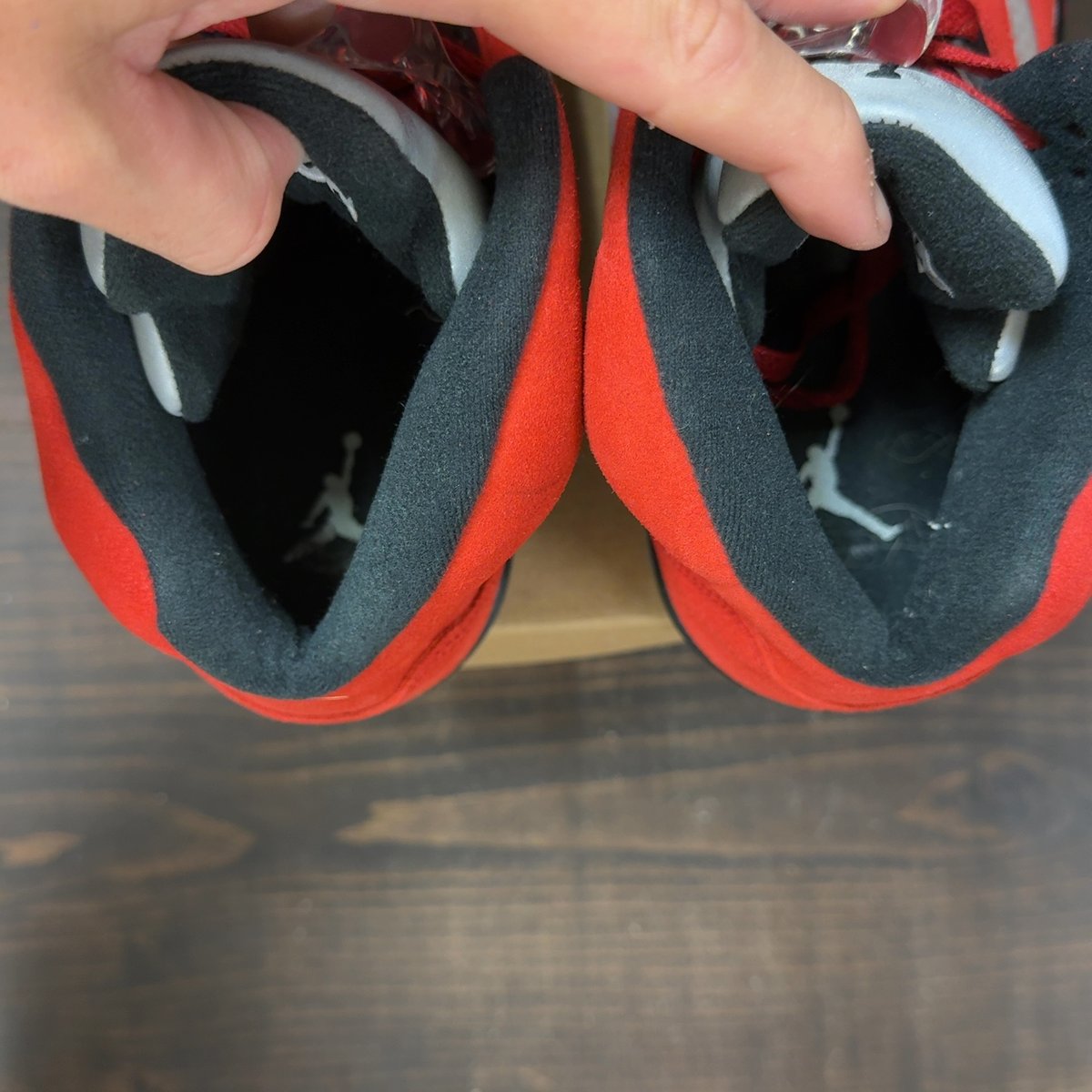 Jordan 5 Retro Raging Bull Red (2021) Size 12 (Pre-Owned) - aux
