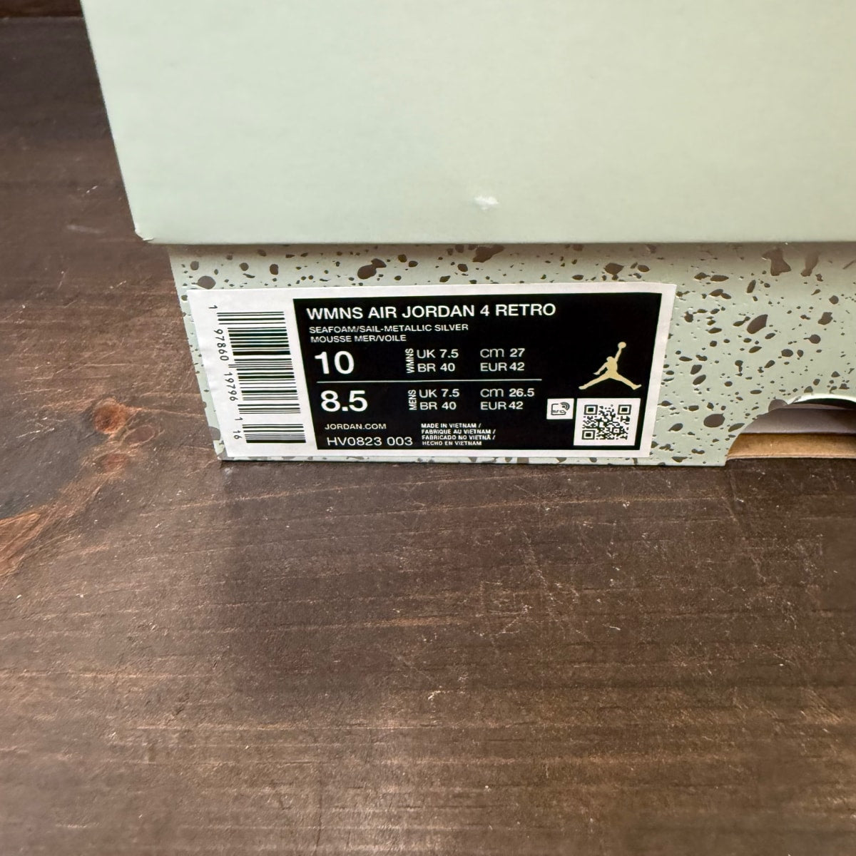 Jordan 4 Retro Seafoam Sail (Women's) - Image 7