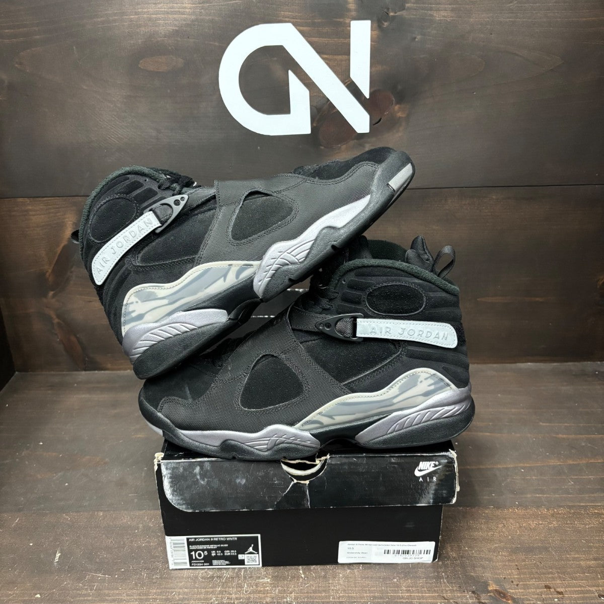 Jordan 8 Retro Winterized Gunsmoke Size 10.5 (Pre-Owned) - front