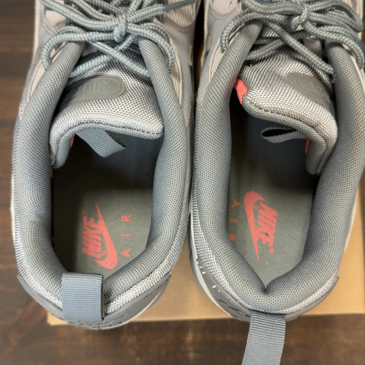 Nike Air Max 90 Surplus Wolf Grey Pink Salt Size 12 (Pre-Owned) - Image 6