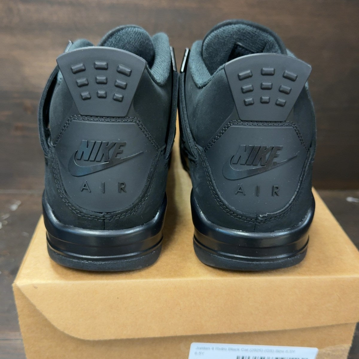 Jordan 4 Retro Black Cat (2025) (GS) Size 6.5Y - Image 5