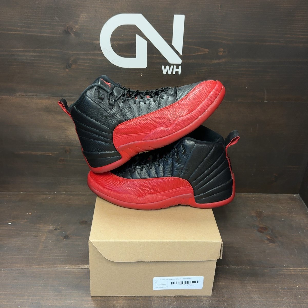 Jordan 12 Retro Flu Game (2025) Size 9.5 (Pre-Owned) - front