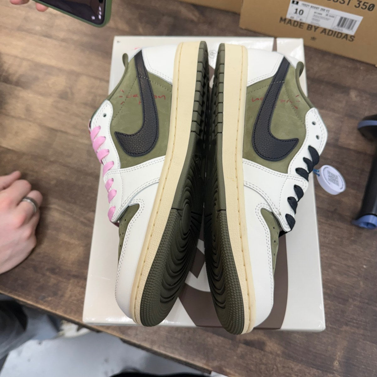 Jordan 1 Retro Low OG SP Travis Scott Medium Olive Size 10 (Pre-Owned)