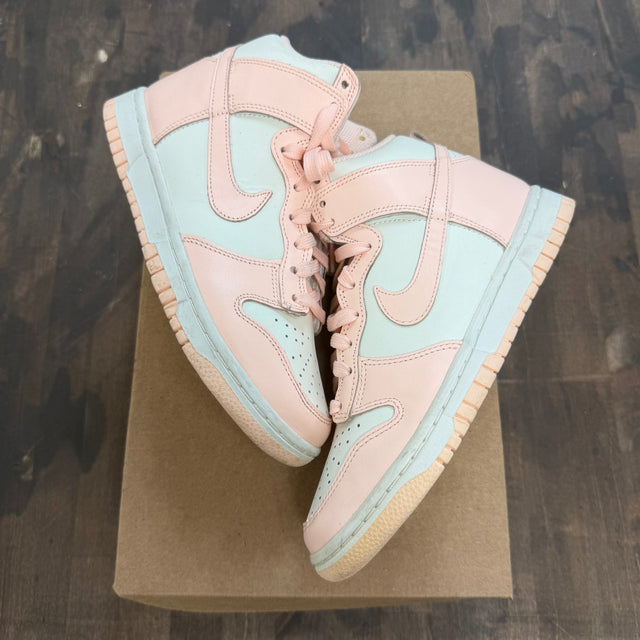 Nike Dunk High Sail Crimson Tint (Women's) Size 6.5W (Pre-Owned) - Image 1