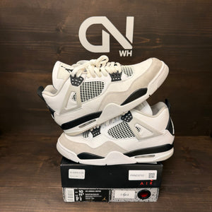 Jordan 4 Retro Military Black Size 10 (Pre-Owned) - Image 1