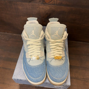 Jordan 4 Retro TEX Denim Worn Blue (Women's) - Image 3