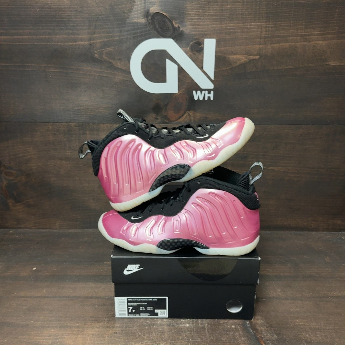 Nike Little Posite One Polarized Pink (GS) Size 7Y (Pre-Owned)