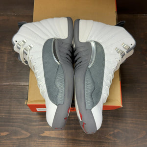 Jordan 12 Retro White Dark Grey Size 9.5 (Pre-Owned) - aux
