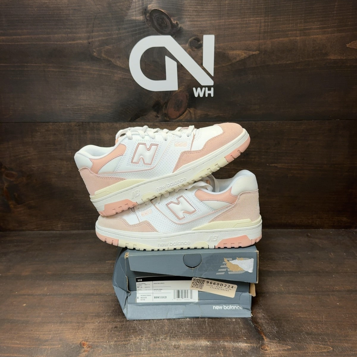 New Balance 550 Pink Sand Sea Salt (Women's) - Image 1