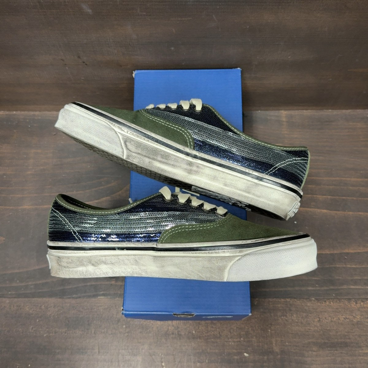 Vans Premium Authentic La Habana Green Blue - Image 3