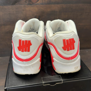 Nike Air Max 90 Undefeated White Solar Red Size 9.5 (Pre-Owned)