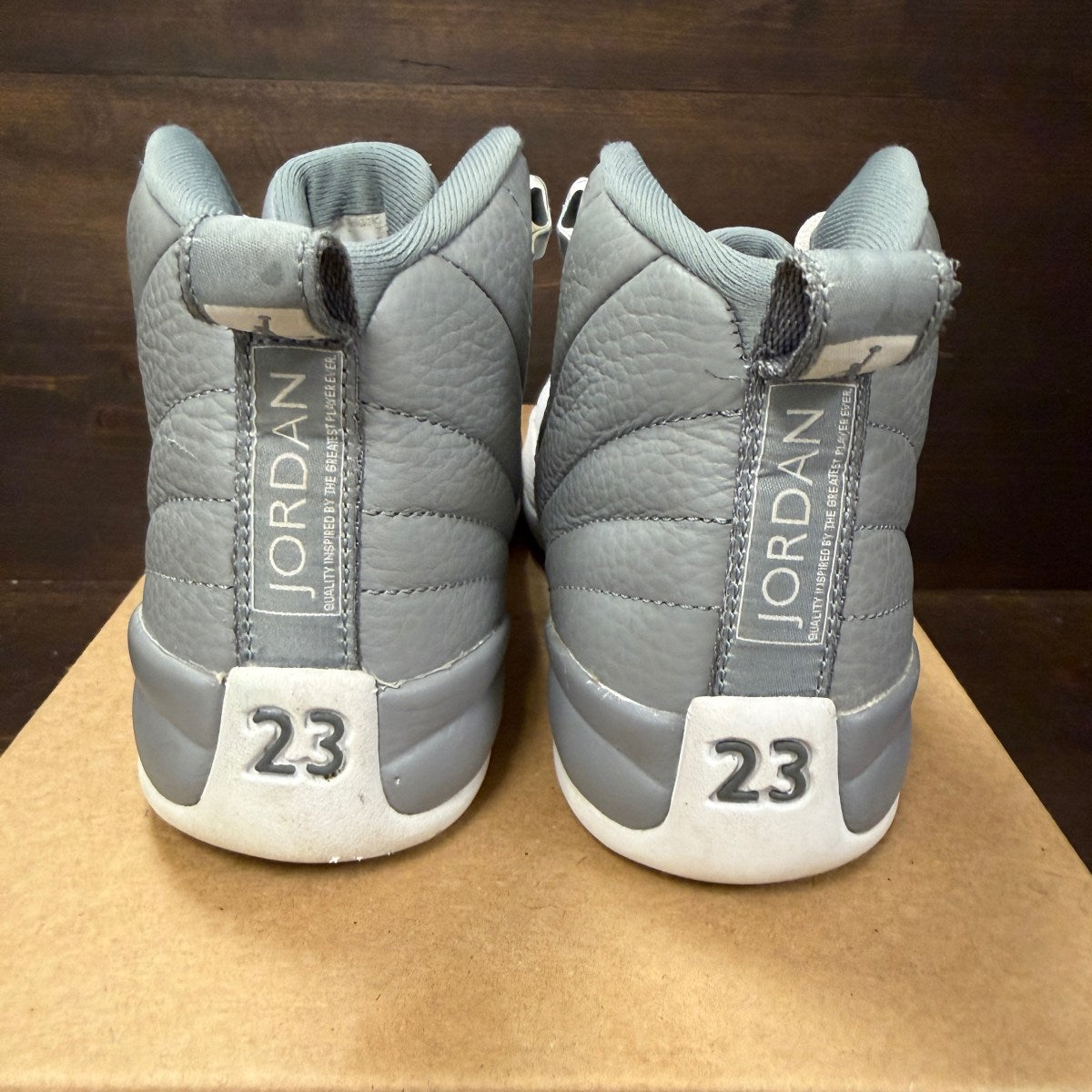 Jordan 12 Retro Stealth (GS) Size 4Y (Pre-Owned) - Image 4