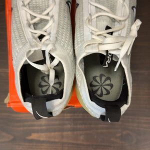 Nike Air VaporMax 2021 FK White Black Metallic Silver - Image 6